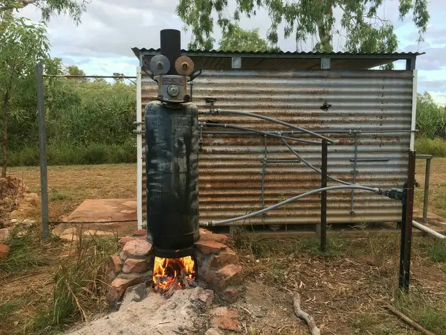 電気やガスを使わないキャンプ場のシャワー【オーストラリア】