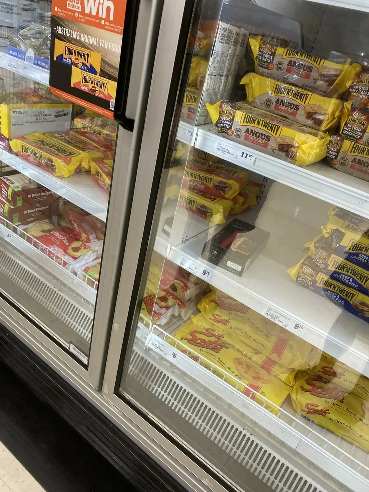 スーパーで販売されている冷凍食品