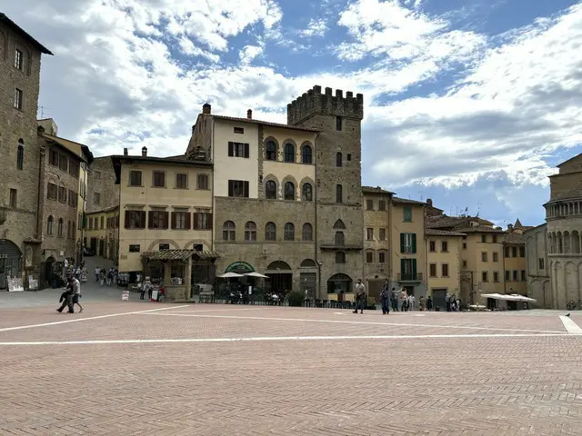 アレッツォのシンボルPiazza Grande【イタリア】